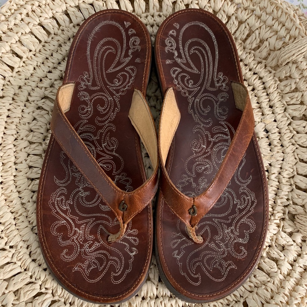Women’s leather Paniolol Flip flop